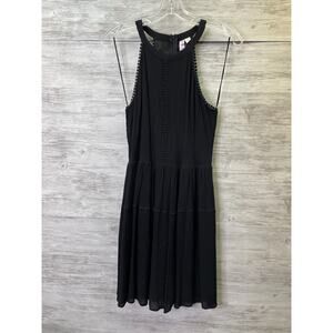 Francescas Alya Dress Womens‎ Medium Black Sleeveless Halter A-Line Mini 90410